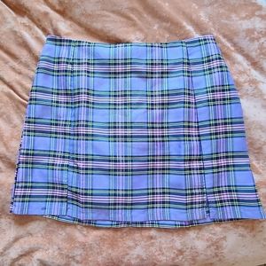 Tartan Pleated Skirt! 1XL ☆